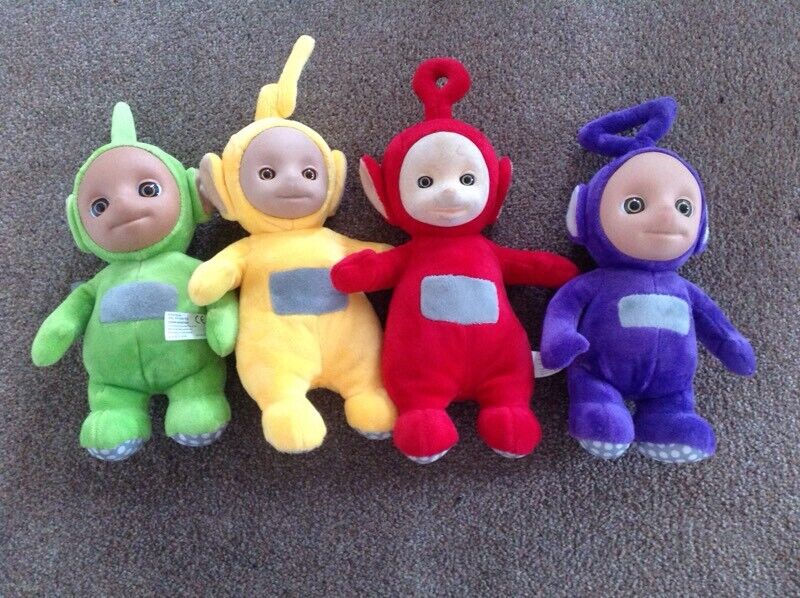 teletubbies soft toy set